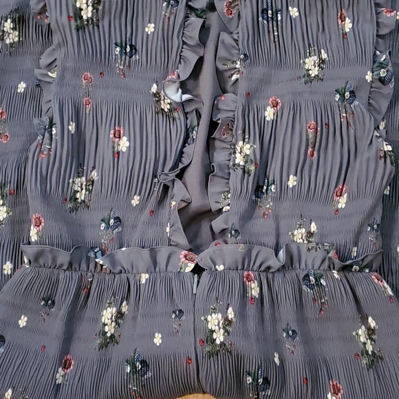 TED BAKER LONDON PLEATED SMOCK DRESS SIZE 2 - Picture 7 of 7